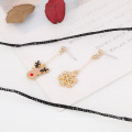 Shangjie oem joyas regalos de Navidad pendientes de moda para niña lindo santa claus pendientes aretes de diamantes de imitación para mujeres